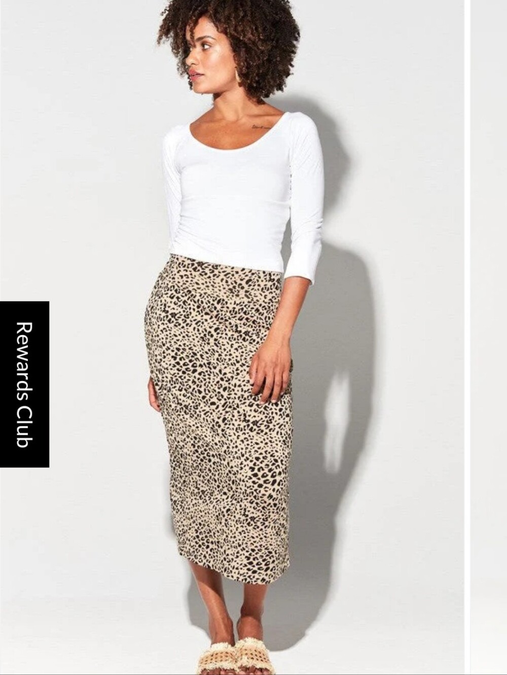 NWT Lou Lou Australia Animal Print Maxi Whitney Bamboo Tube Skirt